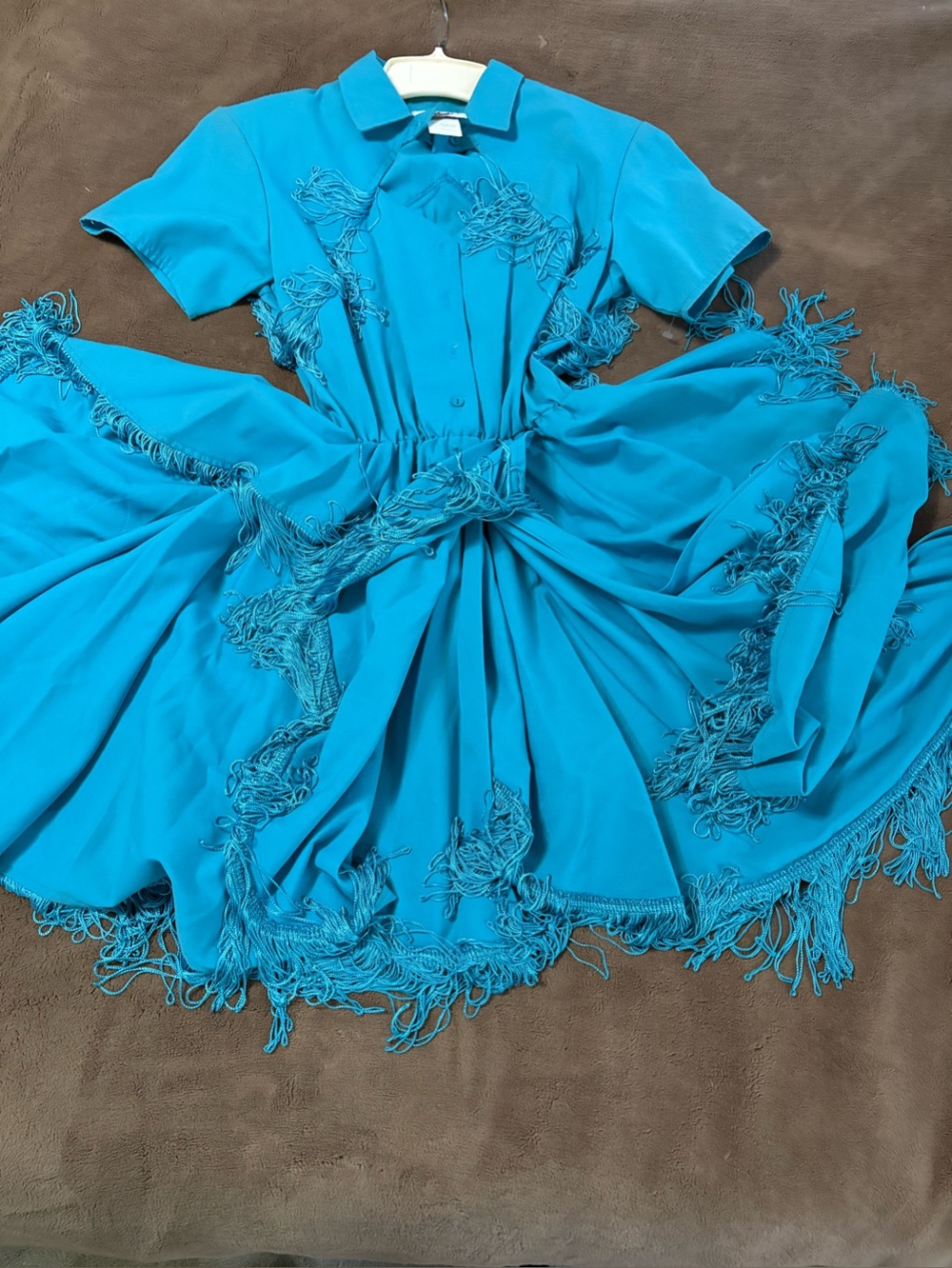 Western Collection Women’s  Fringe Turquoise Dress, Sz 8